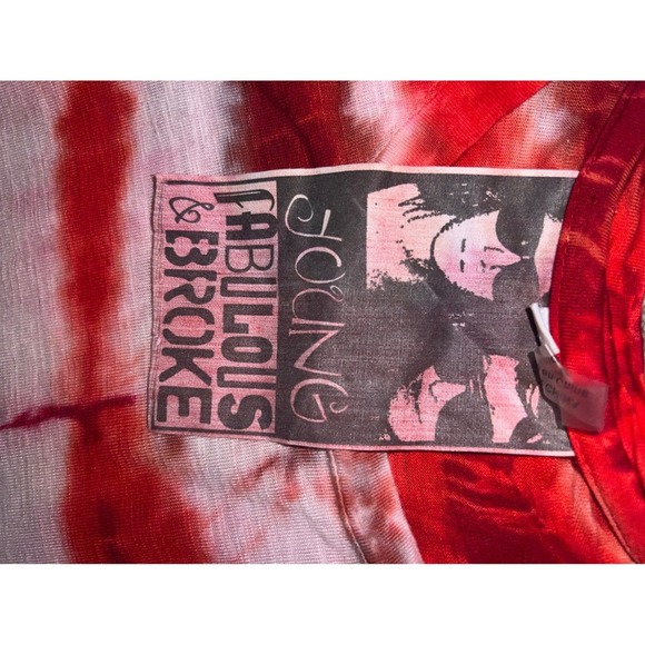 young fabulous & broke Dip-die Crew Neck Hippie Dopamine Sleeves Boho size l - Picture 5 of 5